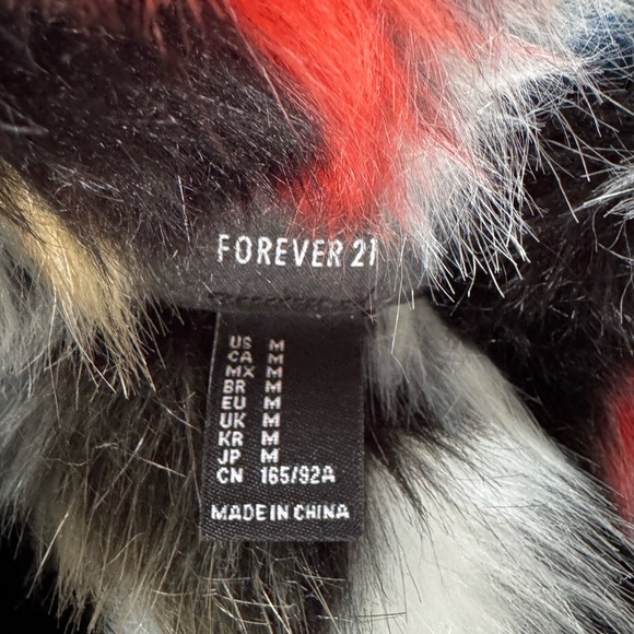 Forever 21 Hooded Jean Jacket with Removable Faux Fur Lining. - Picture 3 of 3